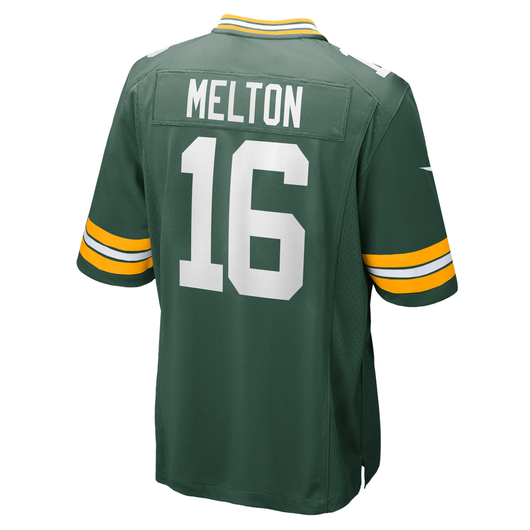 Bo Melton Green Bay Packers Nike Team Game Jersey - Green Official NFL Team Apparel Football Fan Gear