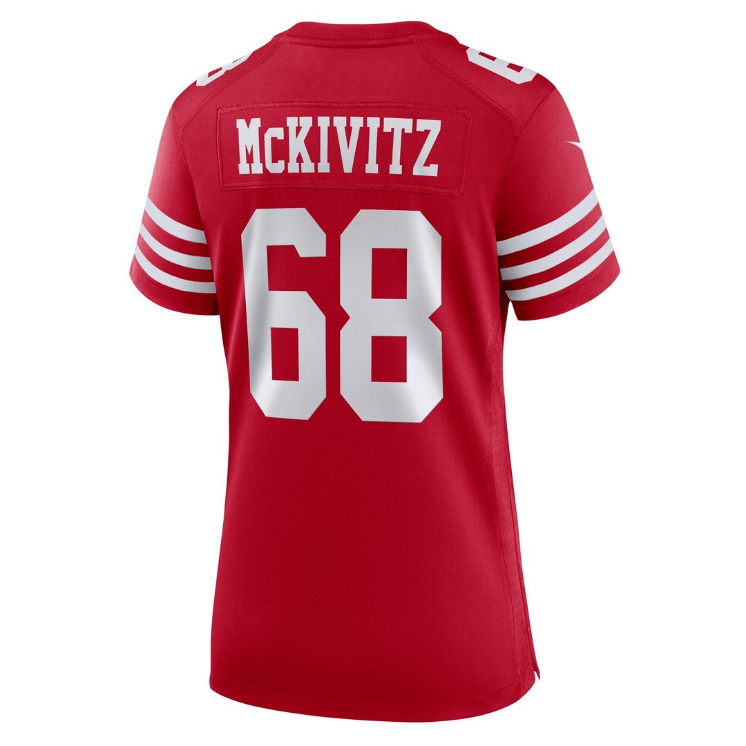 Colton McKivitz San Francisco 49ers Nike Women's Team Game Jersey - Scarlet Official NFL Team Apparel Football Fan Gear