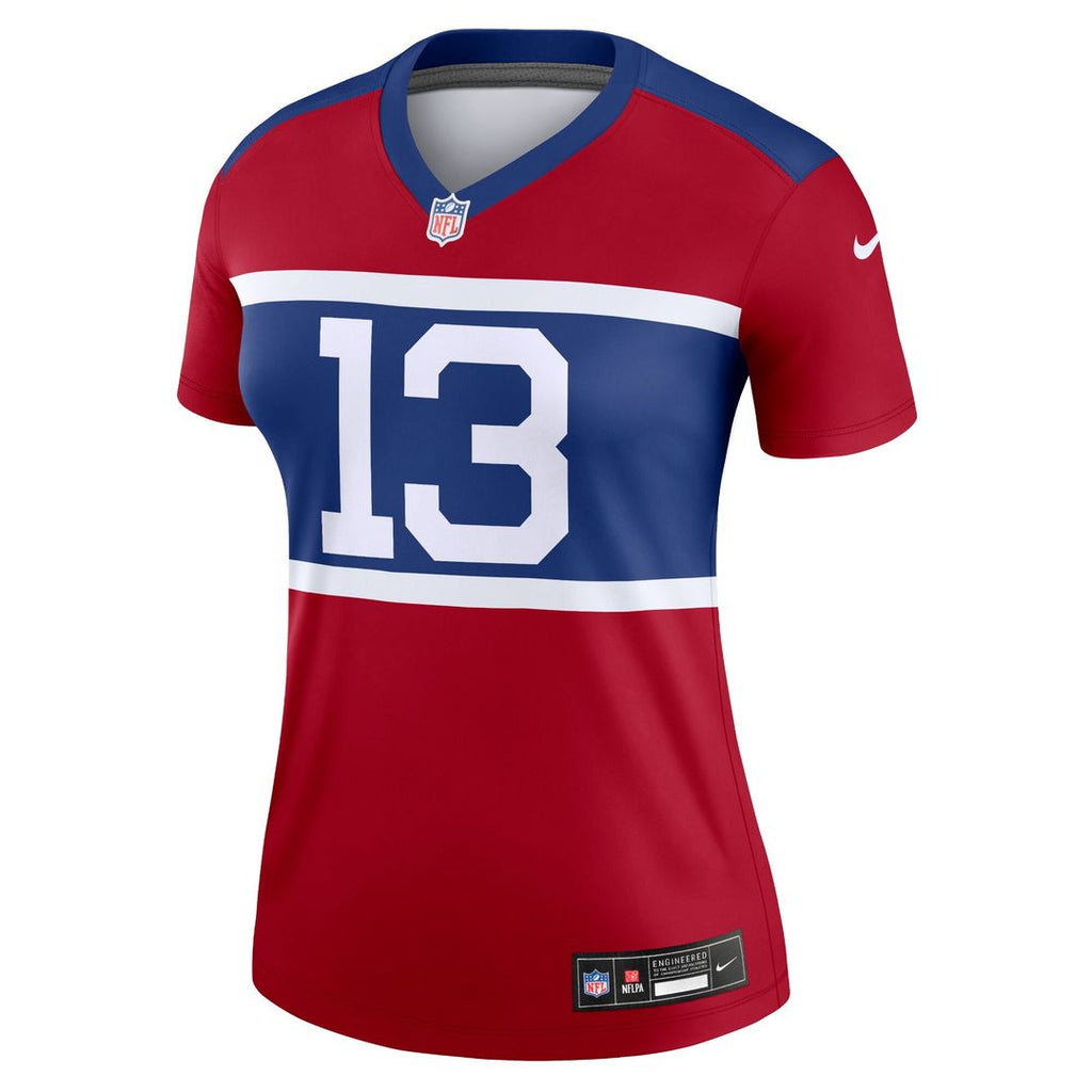 Jalin Hyatt New York Giants Nike Women's Alternate Legend Player Performance Top - Red NFL Fan Gear Popular Style