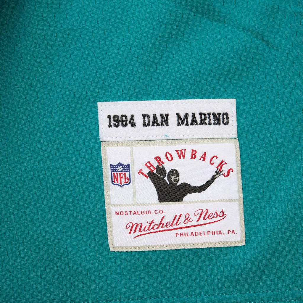 Dan Marino Miami Dolphins Mitchell & Ness Player Name & Number Hoodie Legacy Jersey - Aqua Official NFL Team Apparel Football Fan Gear