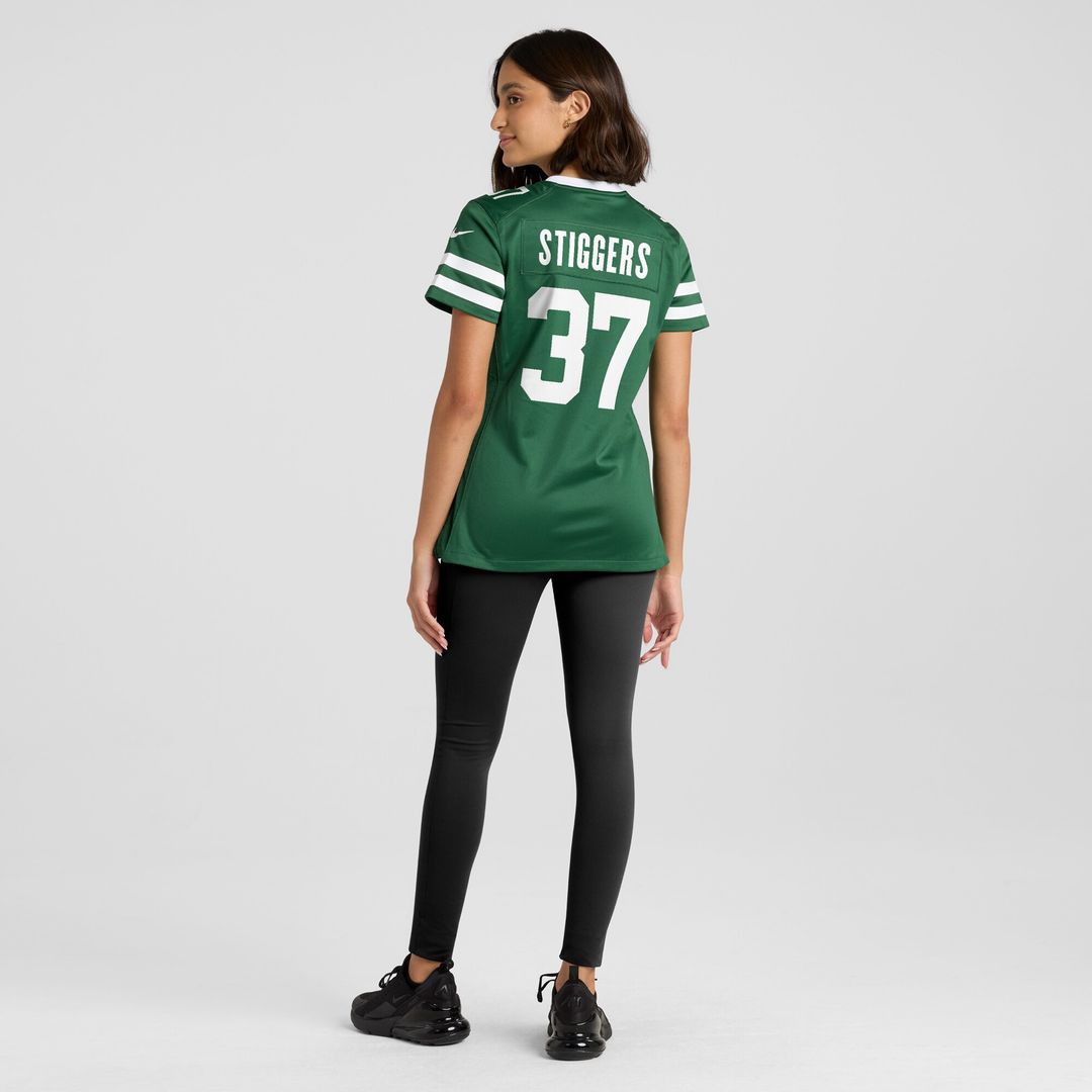 Qwan'tez Stiggers New York Jets Nike Women's Game Jersey - Legacy Green Official NFL Team Apparel Football Fan Gear