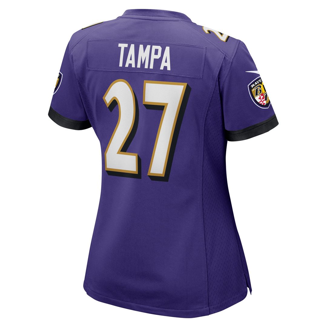T.J. Tampa Baltimore Ravens Nike Women's Game Jersey - Purple Official NFL Team Apparel Football Fan Gear