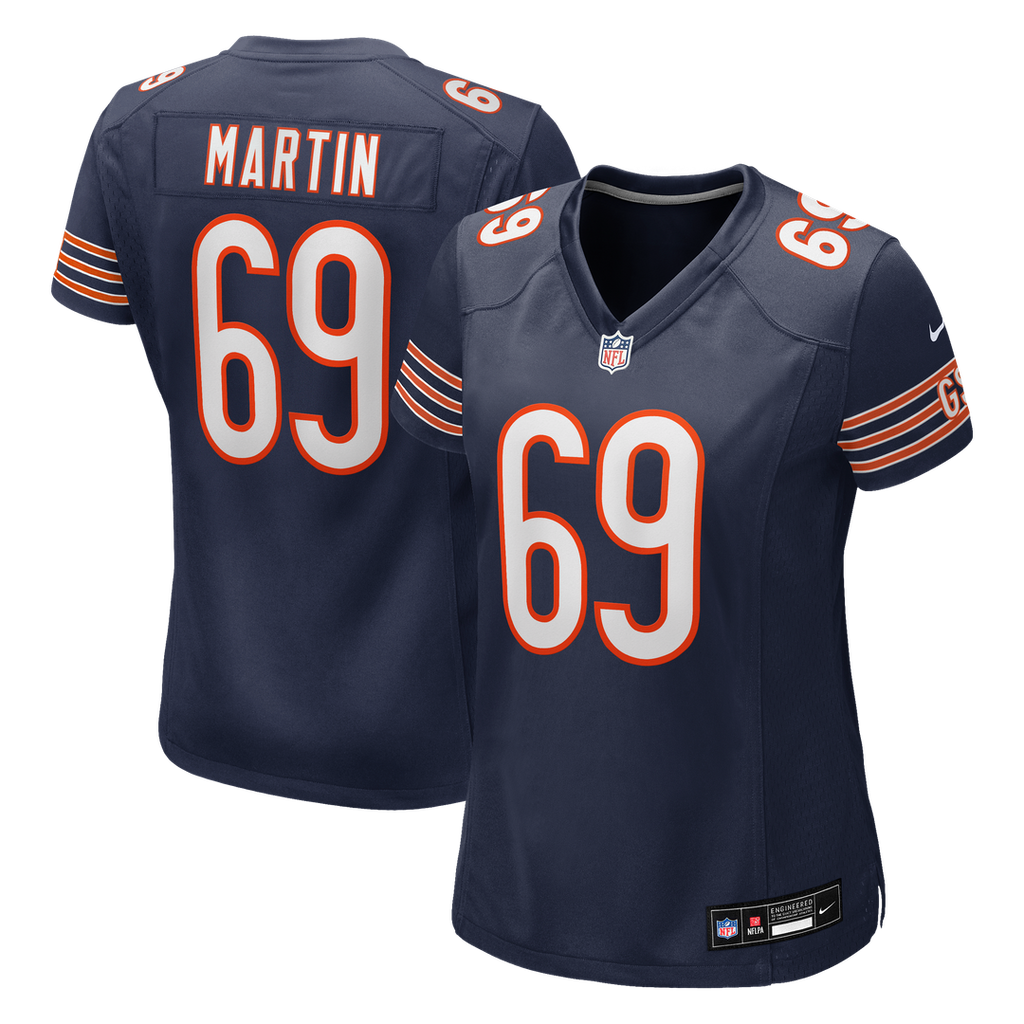 Jeremiah Martin Chicago Bears Nike Women's Team Game Jersey - Navy Official NFL Team Apparel Football Fan Gear
