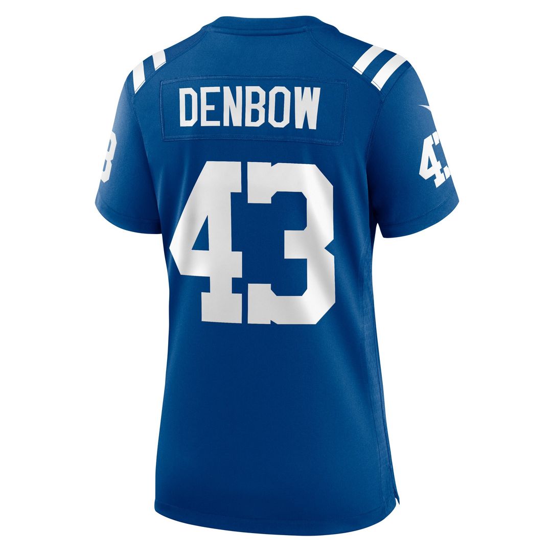 Trevor Denbow Indianapolis Colts Nike Women's Game Player Jersey - Royal Official NFL Team Apparel Football Fan Gear
