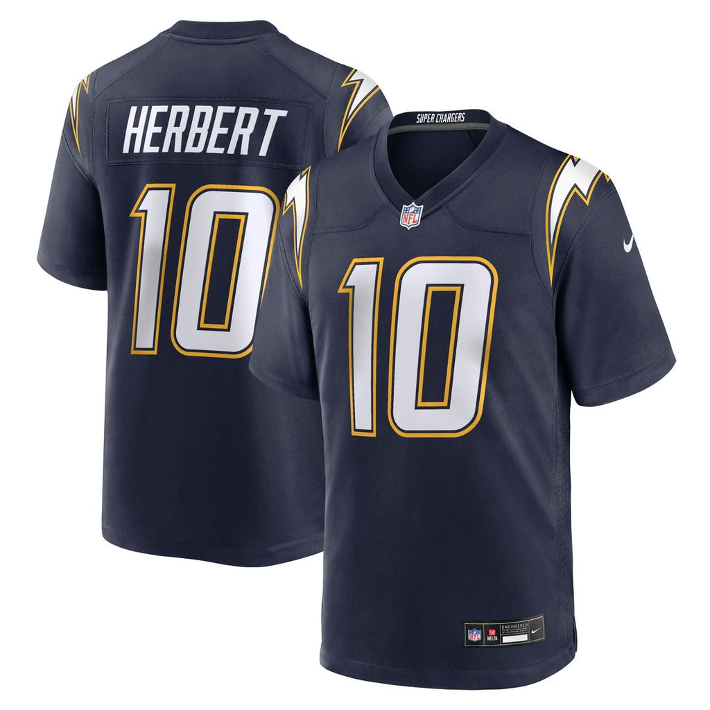 Justin Herbert Los Angeles Chargers Nike Alternate Super Chargers Game Player Jersey - Navy Official NFL Team Apparel Football Fan Gear