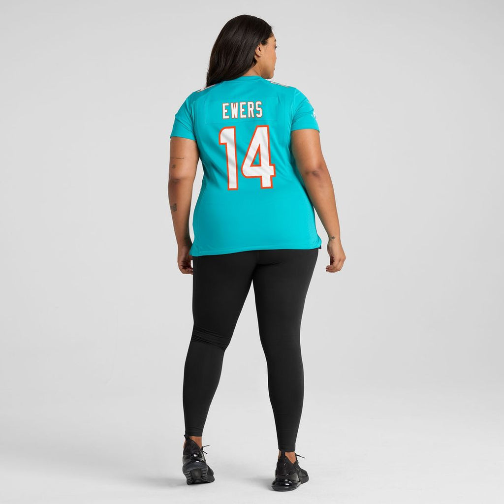Quinn Ewers Miami Dolphins Nike Women's Team Game Jersey - Aqua Official NFL Team Apparel Football Fan Gear