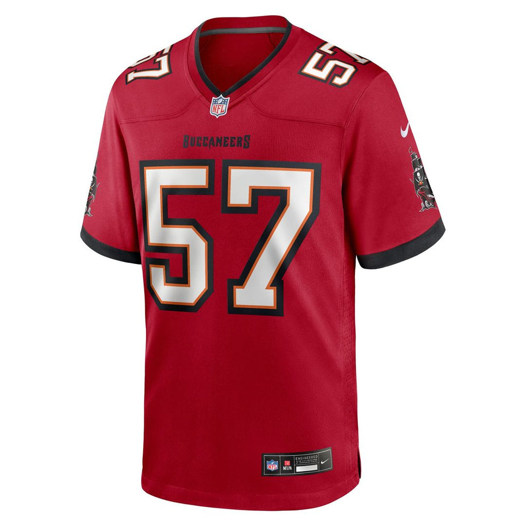 John Bullock Tampa Bay Buccaneers Nike Team Game Jersey - Red Official NFL Team Apparel Football Fan Gear