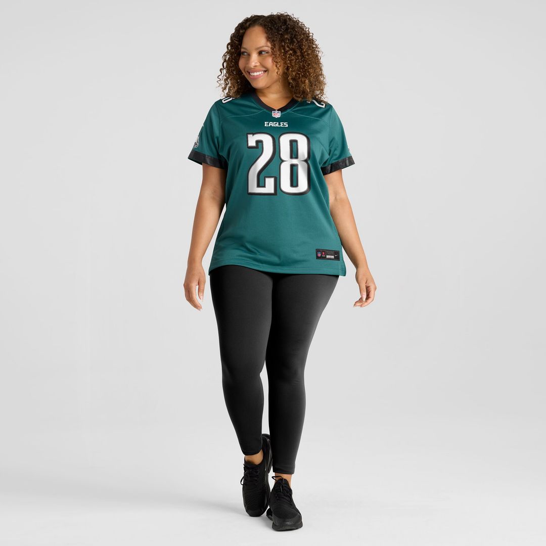 Will Shipley Philadelphia Eagles Nike Women's Team Game Jersey - Midnight Green Official NFL Team Apparel Football Fan Gear