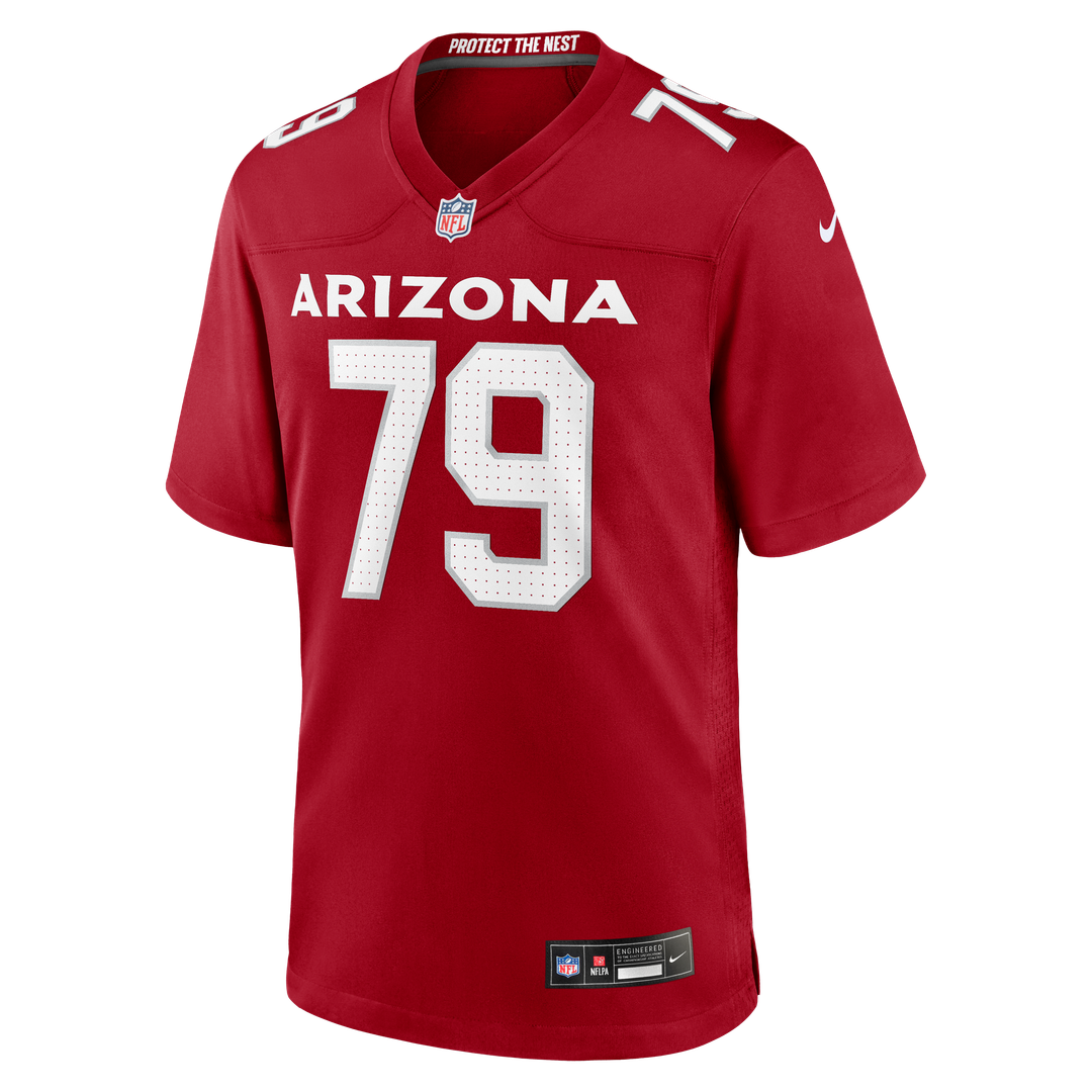 PJ Mustipher Arizona Cardinals Nike Team Game Jersey - Cardinal Official NFL Team Apparel Football Fan Gear