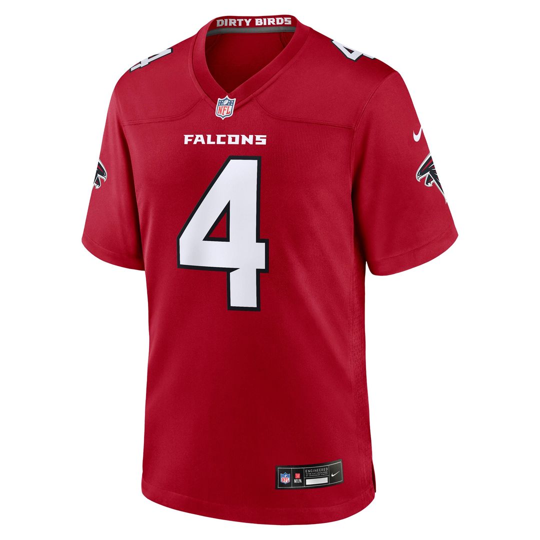 Jahan Dotson Atlanta Falcons Nike Team Game Jersey - Red Official NFL Team Apparel Football Fan Gear