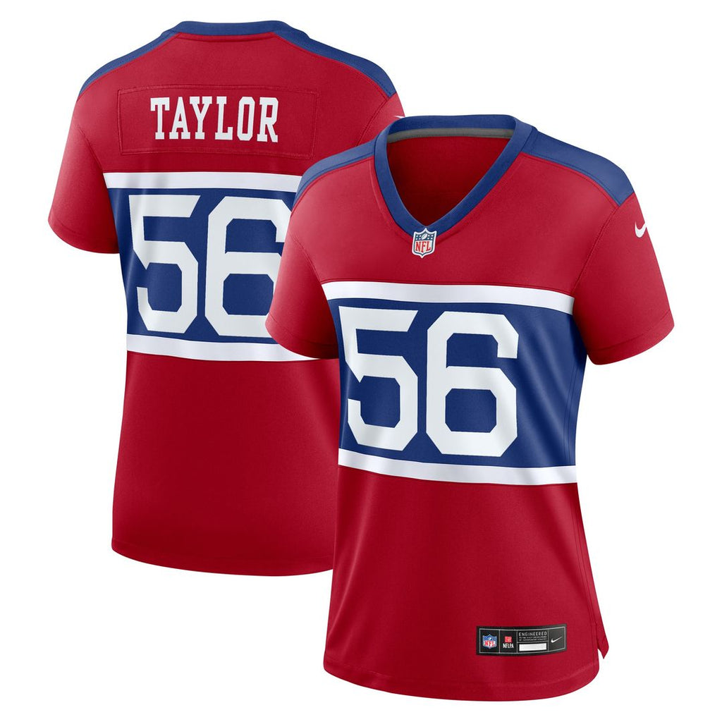 Lawrence Taylor New York Giants Nike Women's Alternate Retired Player Game Jersey - Century Red Official NFL Team Apparel Football Fan Gear