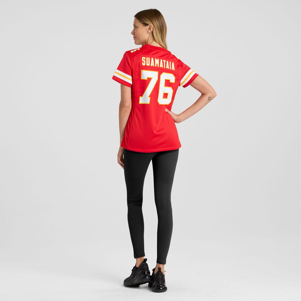 Kingsley Suamataia Kansas City Chiefs Nike Women's Game Jersey - Red Official NFL Team Apparel Football Fan Gear