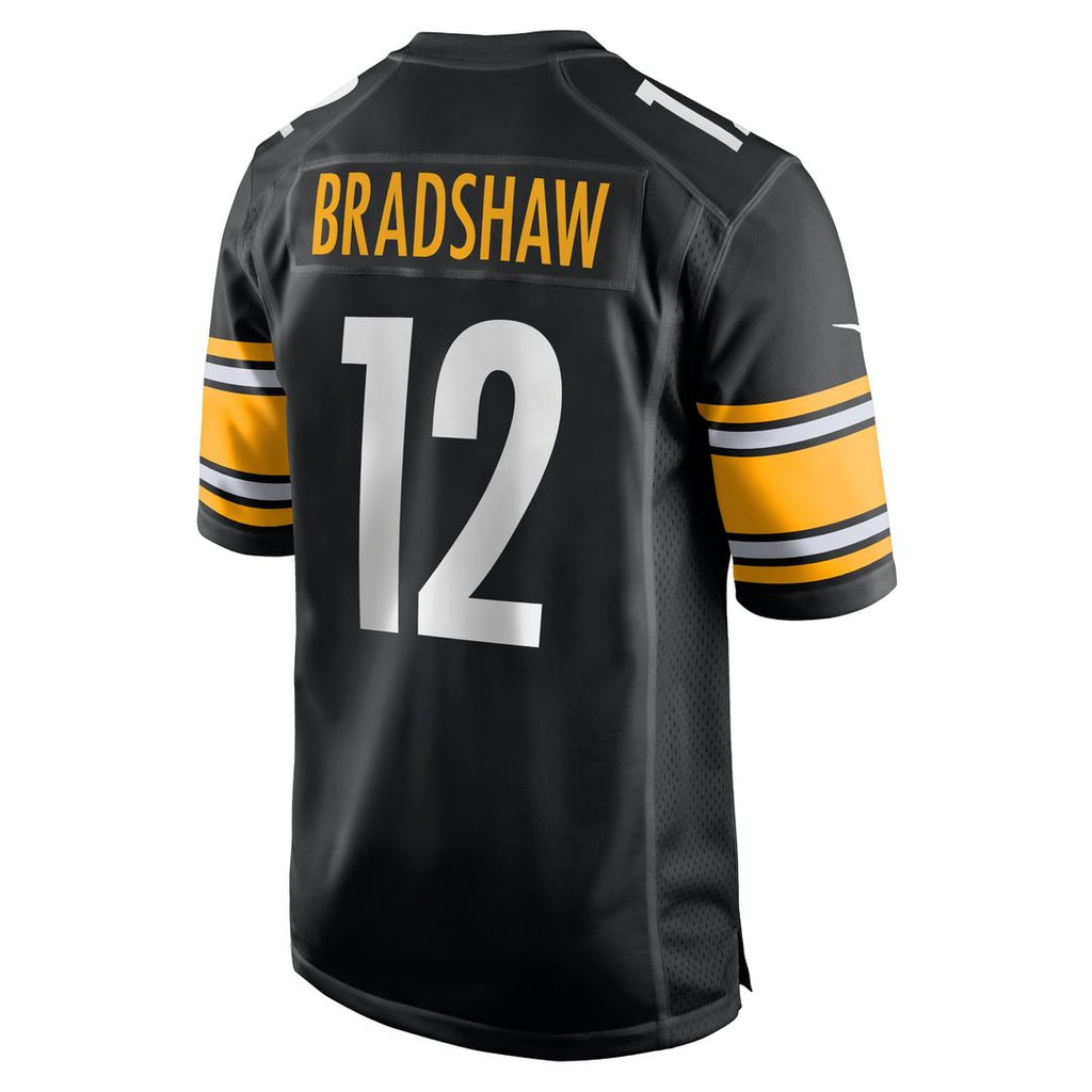 Terry Bradshaw Pittsburgh Steelers Nike Retired Player Game Jersey - Black Official NFL Team Apparel Football Fan Gear