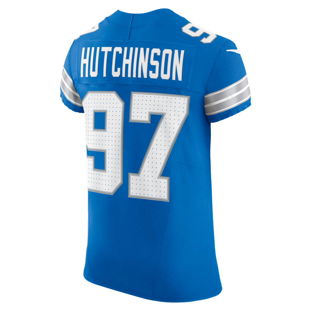 Aidan Hutchinson Detroit Lions Nike Alternate Vapor F.U.S.E. Elite Jersey - Black Official NFL Team Apparel Football Fan Gear