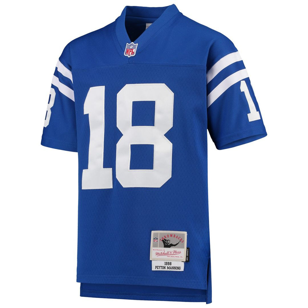 Peyton Manning Indianapolis Colts Mitchell & Ness Youth 1998 Legacy Retired Player Jersey - Royal Official NFL Team Apparel Football Fan Gear