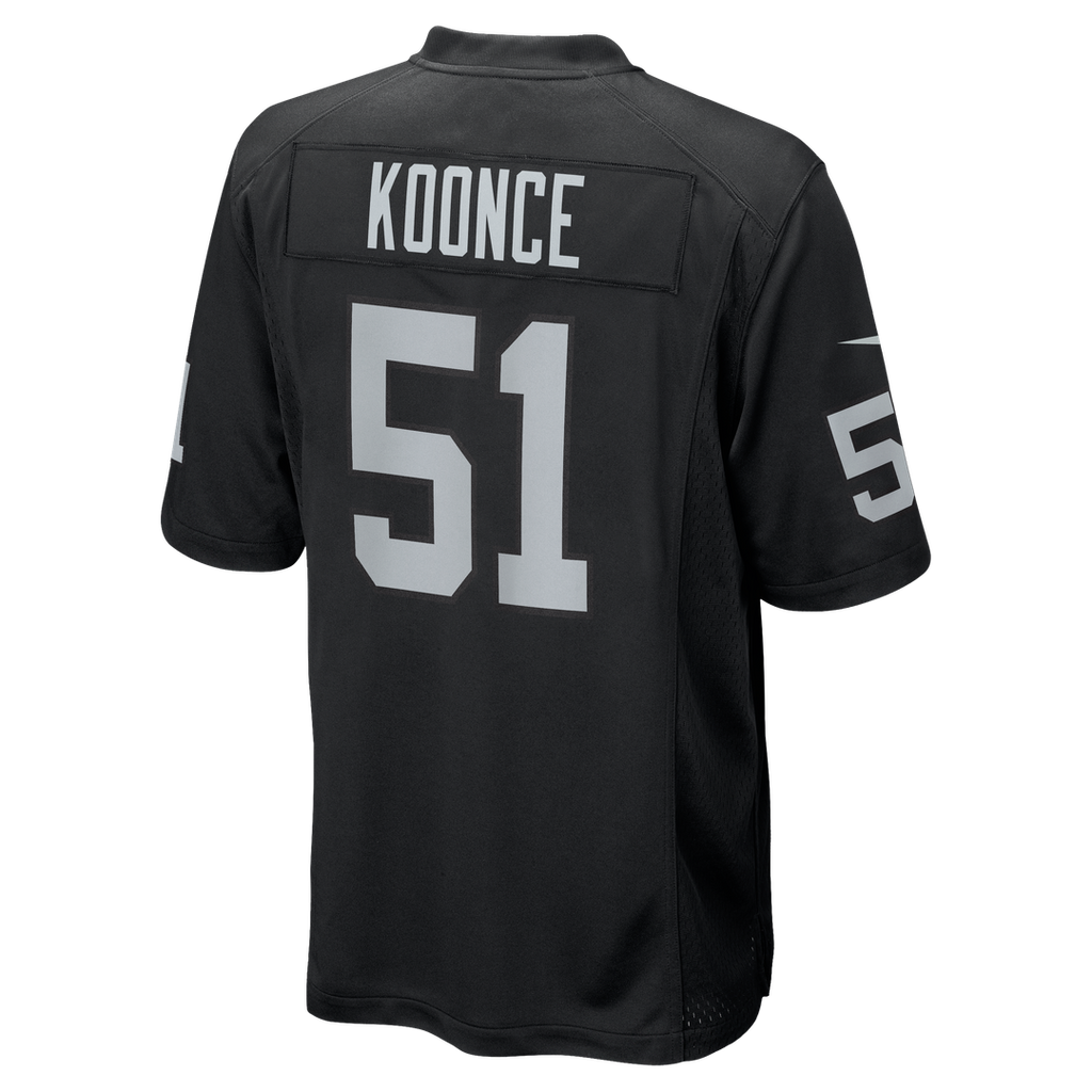 Malcolm Koonce Las Vegas Raiders Nike Game Jersey - Black Official NFL Team Apparel Football Fan Gear