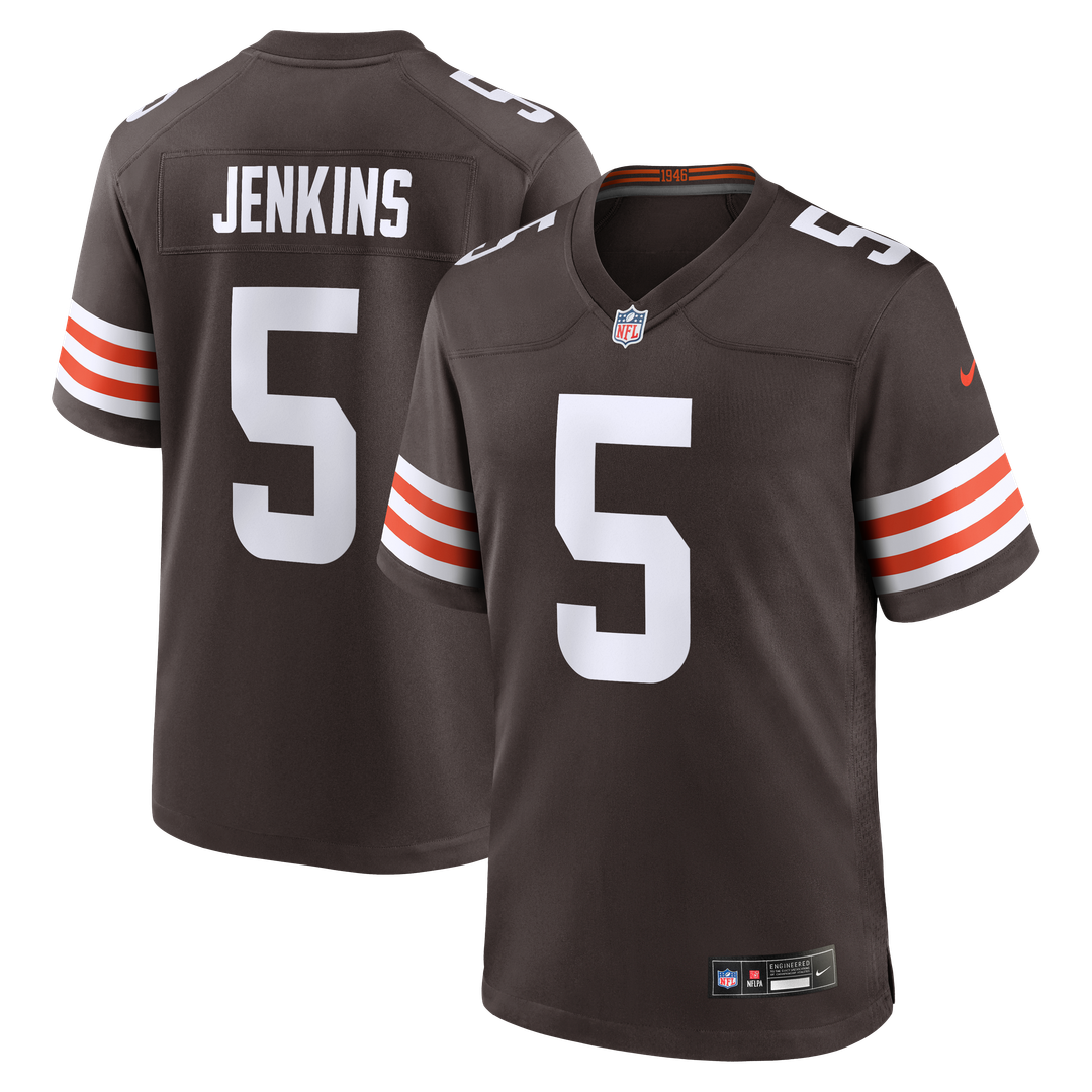 Rayshawn Jenkins Cleveland Browns Nike Team Game Jersey - Brown Official NFL Team Apparel Football Fan Gear