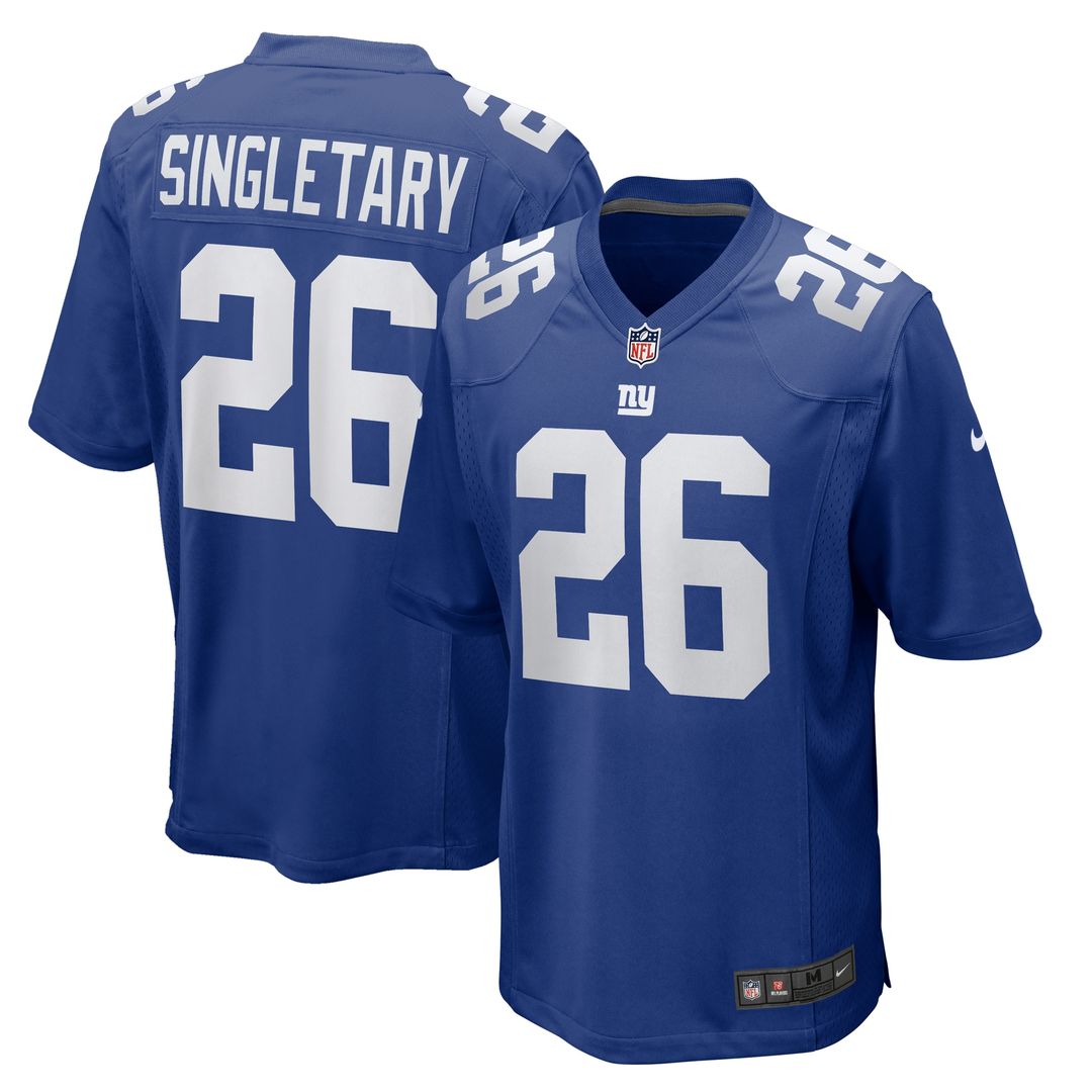 Devin Singletary New York Giants Nike Team Game Jersey - Royal Official NFL Team Apparel Football Fan Gear
