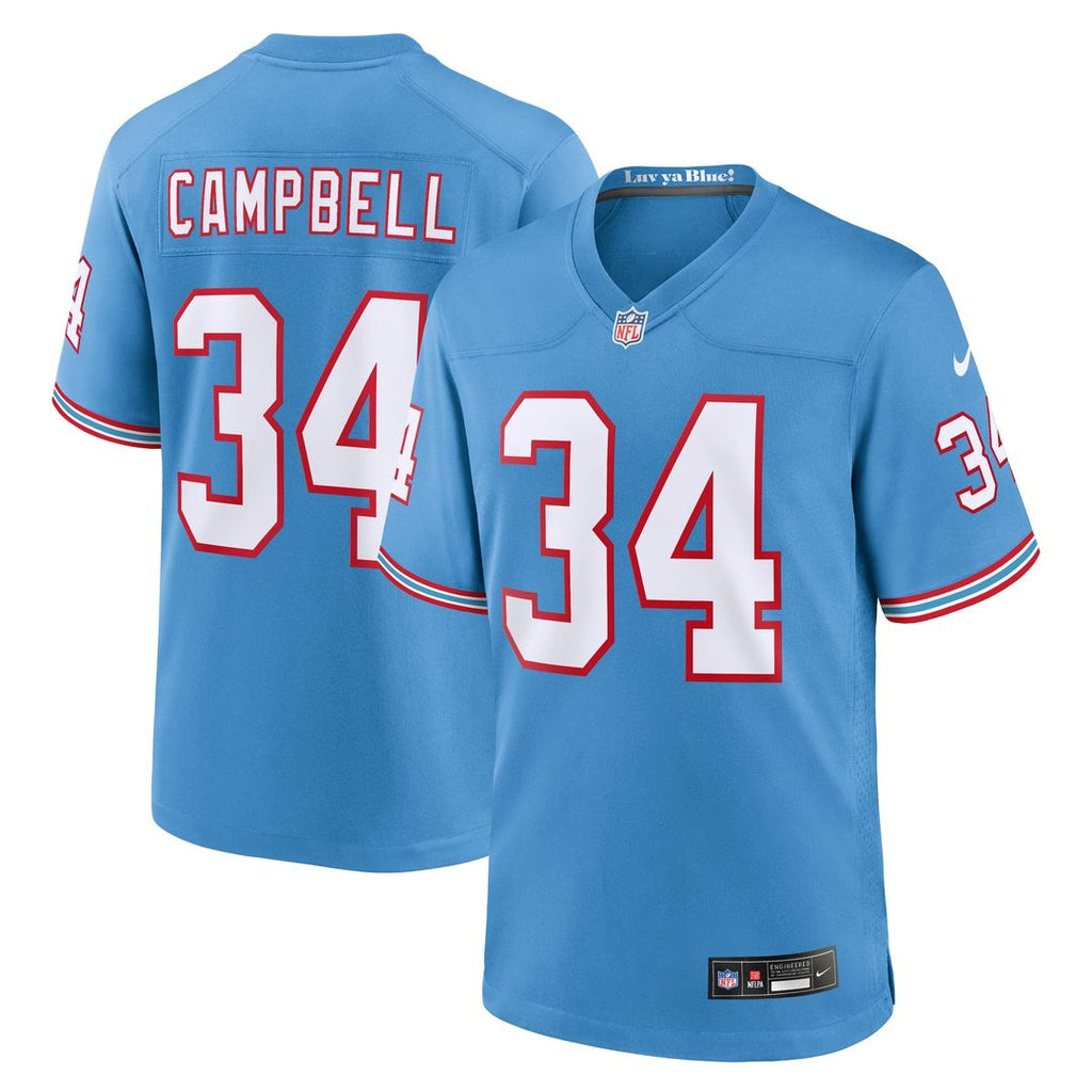 Earl Campbell Tennessee Titans Nike Retired Player Alternate Game Jersey - Light Blue Official NFL Team Apparel Football Fan Gear