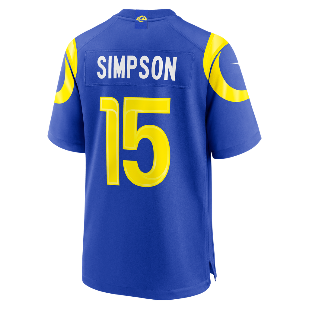 Ty Simpson Los Angeles Rams Nike 2026 NFL Draft First Round Pick No. 13 Team Game Jersey - Royal Official NFL Team Apparel Football Fan Gear