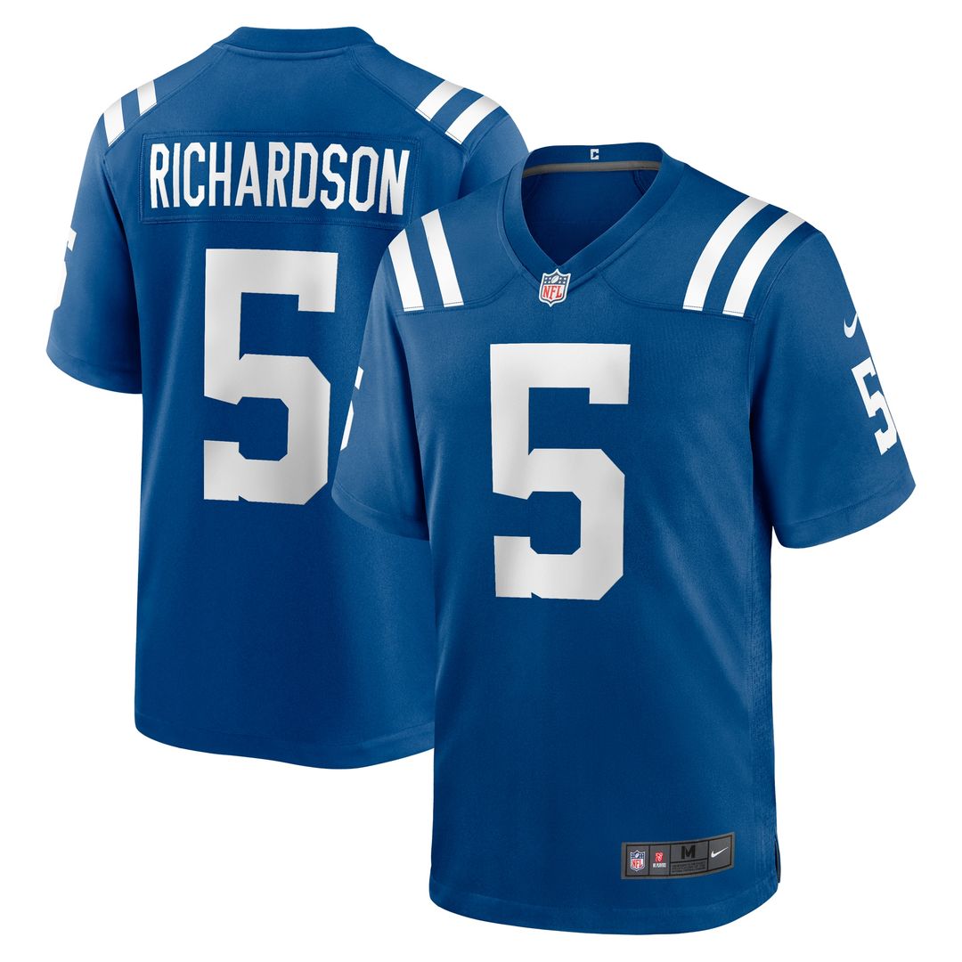 Anthony Richardson Sr. Indianapolis Colts Nike Youth Game Jersey - Royal Official NFL Team Apparel Football Fan Gear