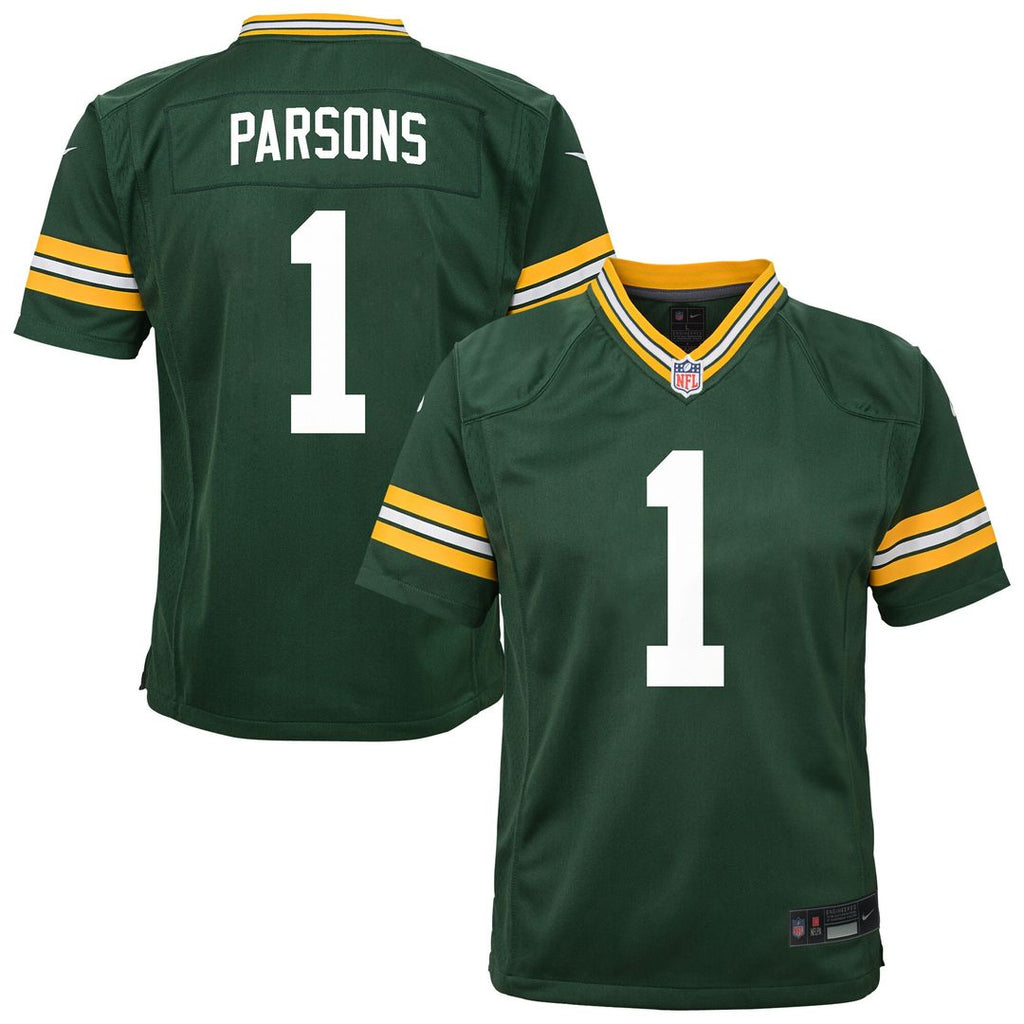Micah Parsons Green Bay Packers Nike Preschool Team Game Jersey - Green Official NFL Team Apparel Football Fan Gear