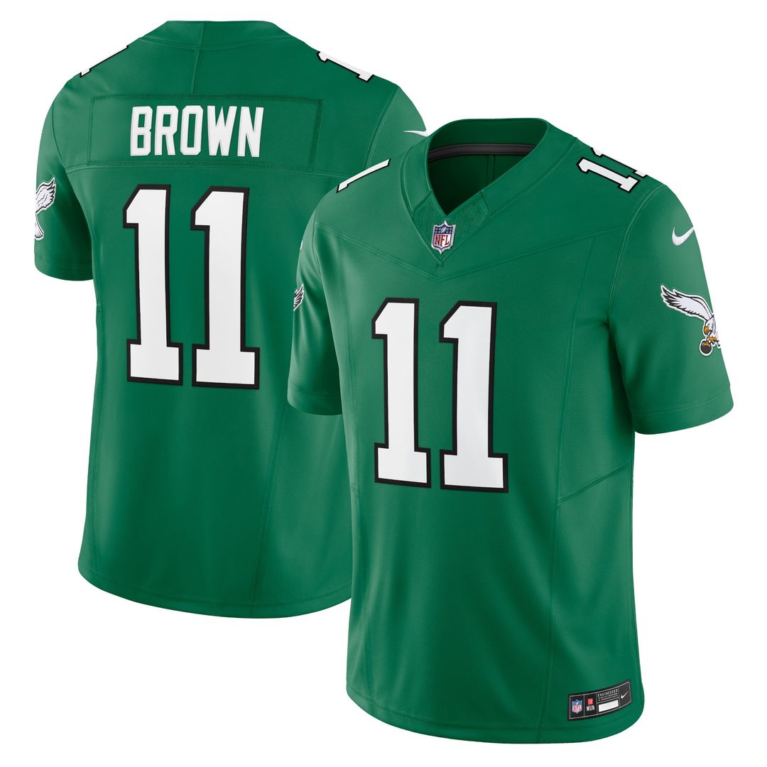 A.J. Brown Philadelphia Eagles Nike Vapor F.U.S.E. Limited Jersey - Kelly Green Official NFL Team Apparel Football Fan Gear