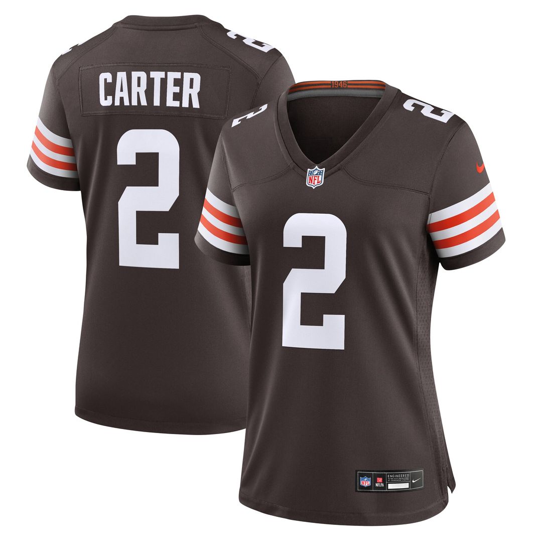 DeAndre Carter Cleveland Browns Nike Women's Team Game Jersey - Brown Official NFL Team Apparel Football Fan Gear