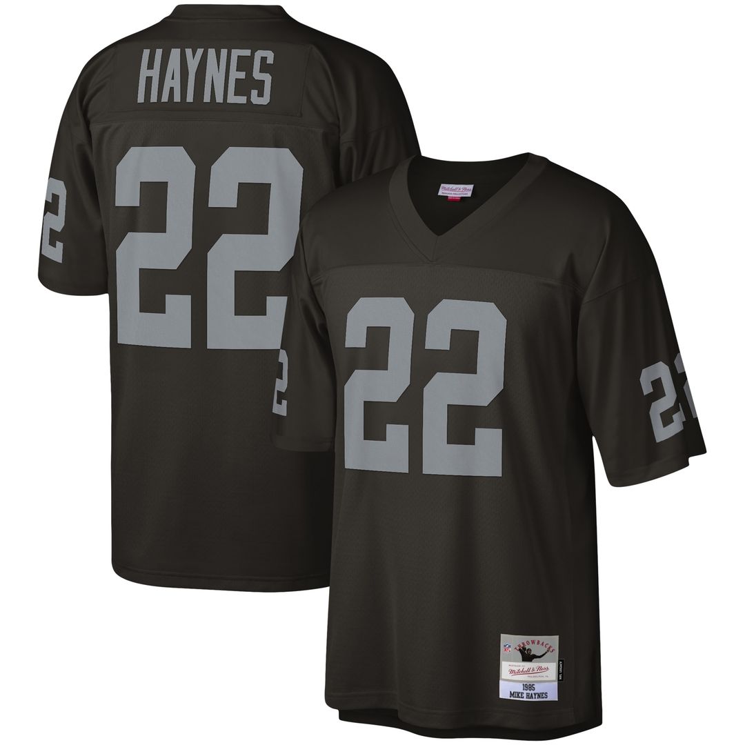 Mike Haynes Las Vegas Raiders Mitchell & Ness Legacy Replica Jersey - Black Official NFL Team Apparel Football Fan Gear