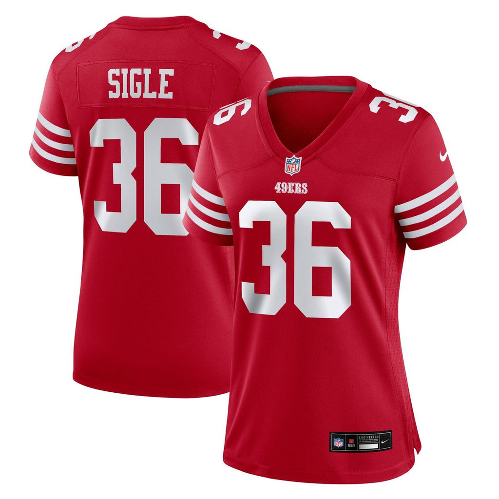 Marques Sigle San Francisco 49ers Nike Women's Team Game Jersey - Scarlet Official NFL Team Apparel Football Fan Gear