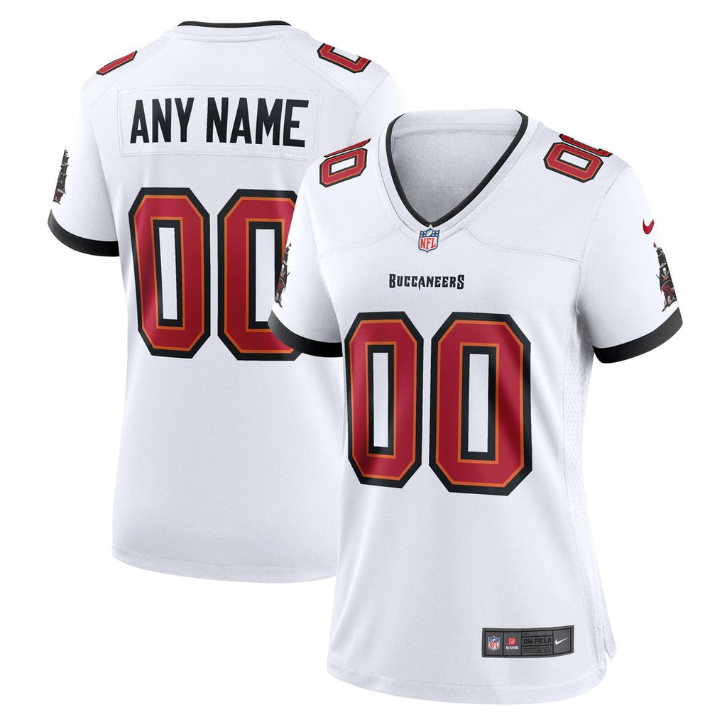Nike Tampa Bay Buccaneers Women's Custom Game Jersey - White Official NFL Team Apparel Football Fan Gear