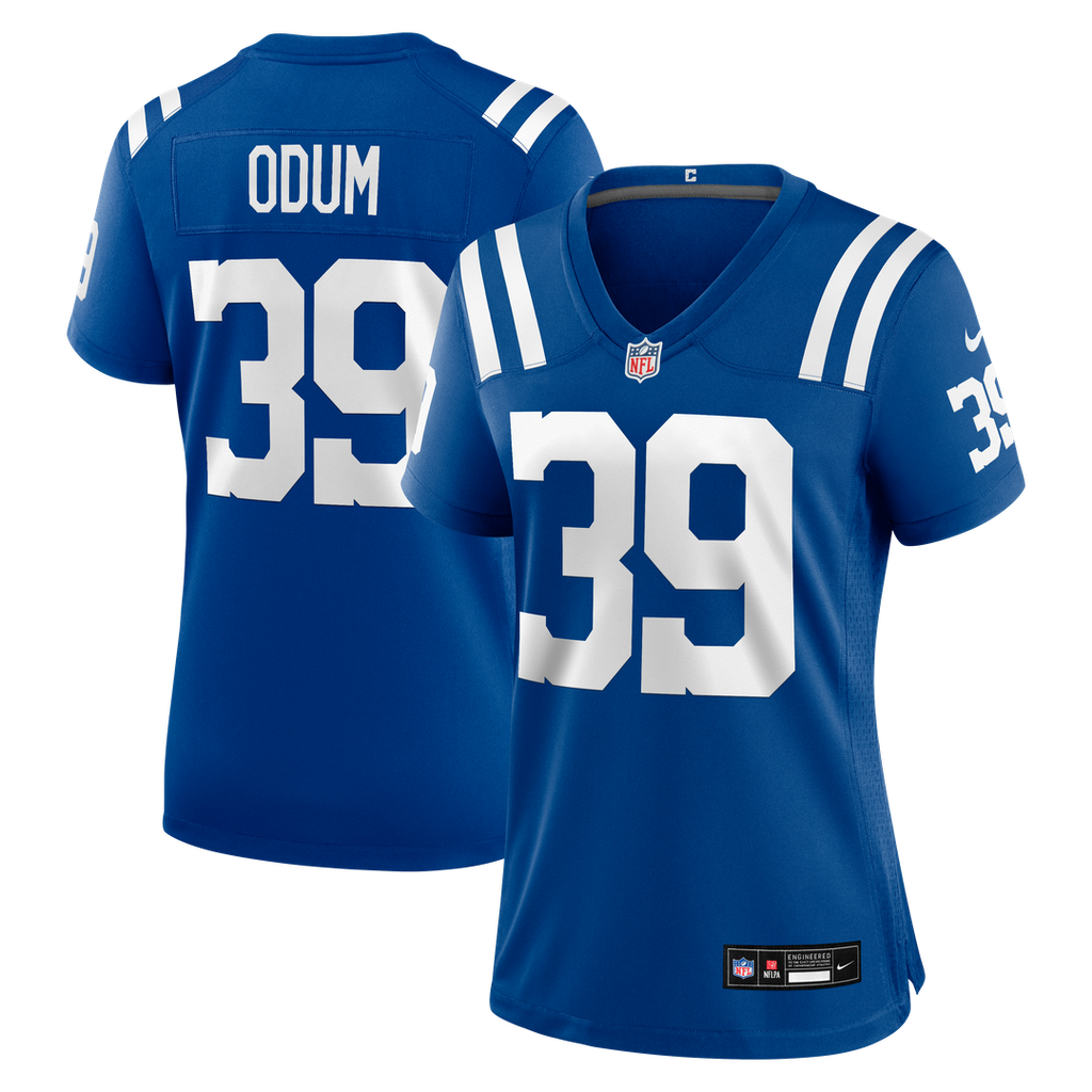 George Odum Indianapolis Colts Nike Women's Team Game Jersey - Royal Official NFL Team Apparel Football Fan Gear