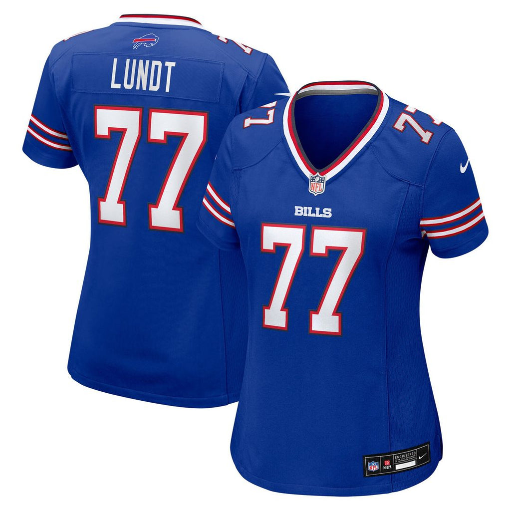 Chase Lundt Buffalo Bills Nike Women's Team Game Jersey - Royal Official NFL Team Apparel Football Fan Gear