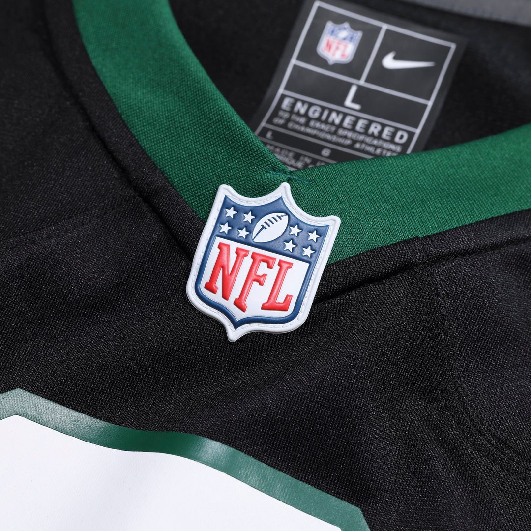 David Bailey New York Jets Nike Alternate Game Player Jersey - Legacy Black Official NFL Team Apparel Football Fan Gear