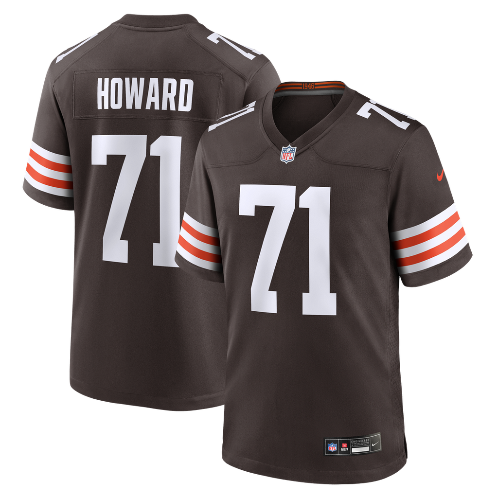 Tytus Howard Cleveland Browns Nike Team Game Jersey - Brown Official NFL Team Apparel Football Fan Gear