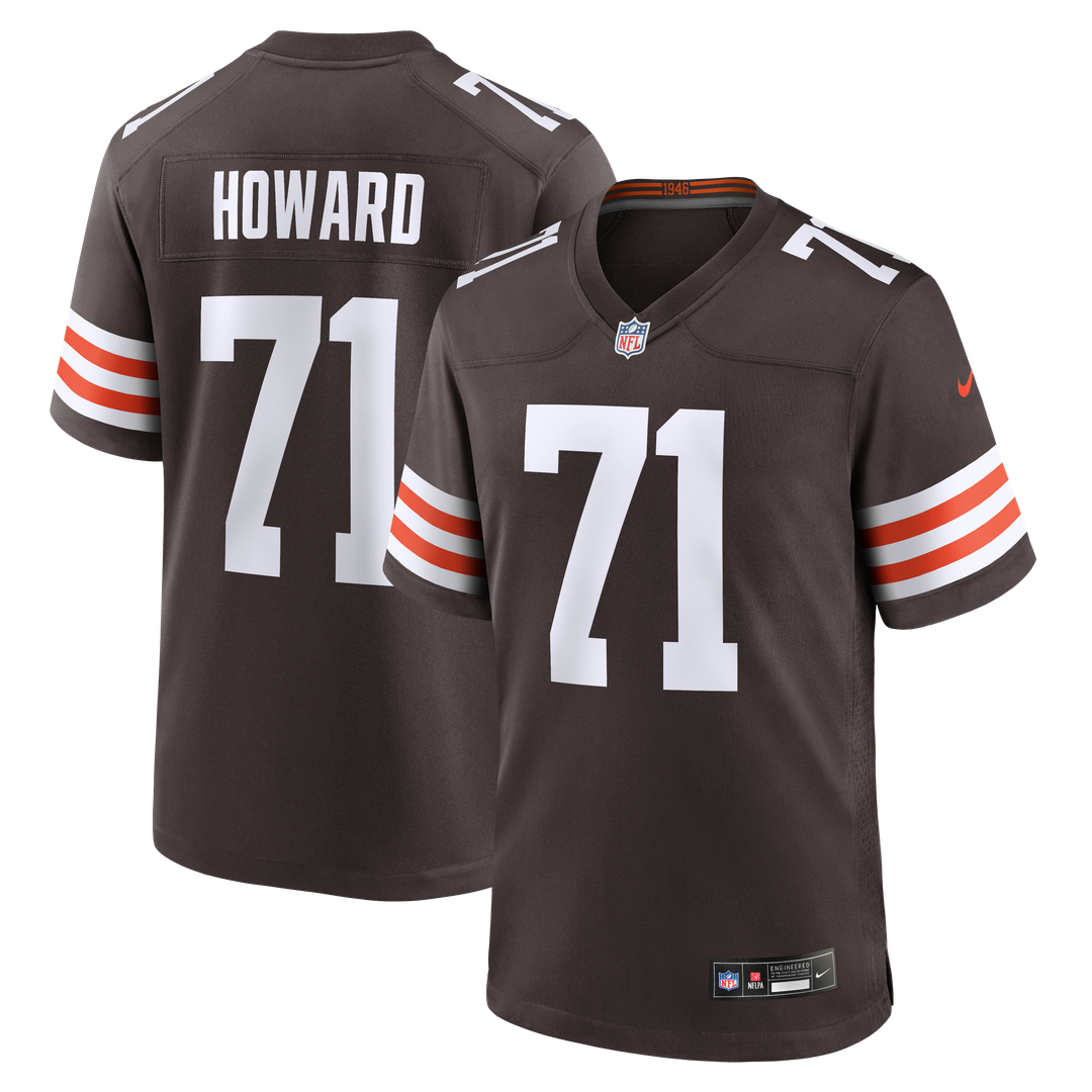 Tytus Howard Cleveland Browns Nike Team Game Jersey - Brown Official NFL Team Apparel Football Fan Gear