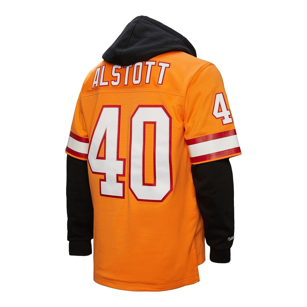 Mike Alstott Tampa Bay Buccaneers Mitchell & Ness Player Name & Number Hoodie Legacy Jersey - Orange Official NFL Team Apparel Football Fan Gear