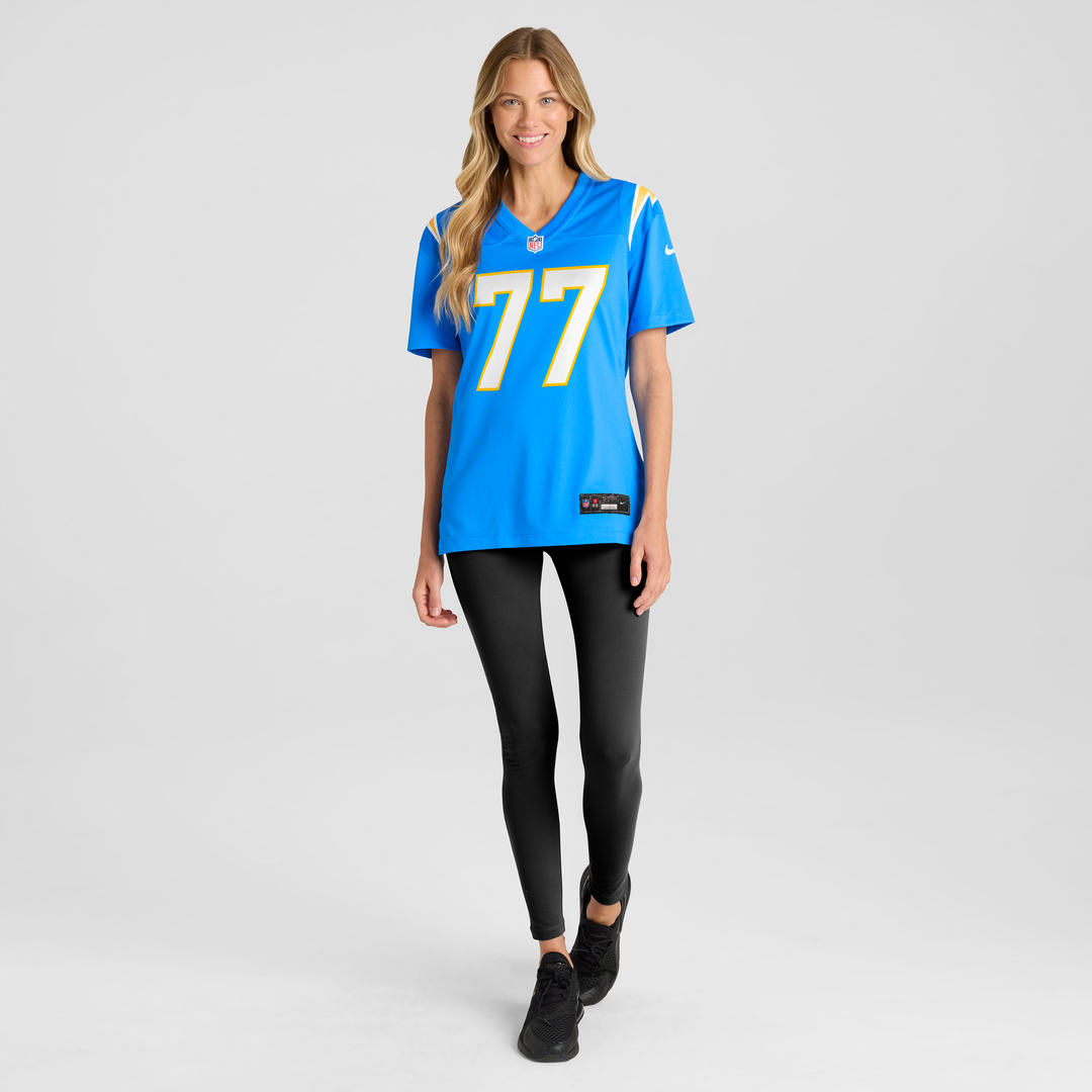 Travis Burke Los Angeles Chargers Nike Women's Team Game Jersey - Powder Blue Official NFL Team Apparel Football Fan Gear