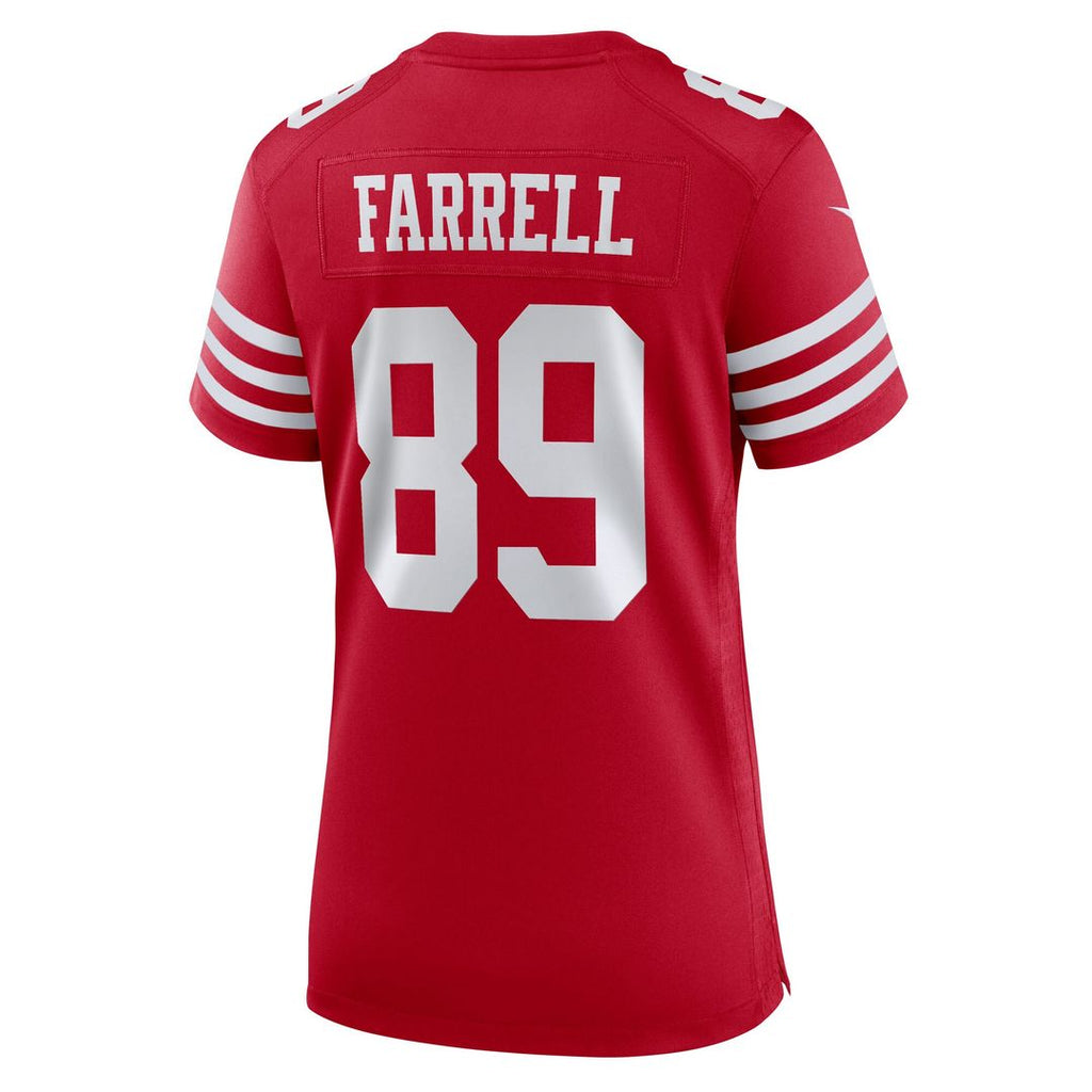 Luke Farrell San Francisco 49ers Nike Women's Team Game Jersey - Scarlet Official NFL Team Apparel Football Fan Gear