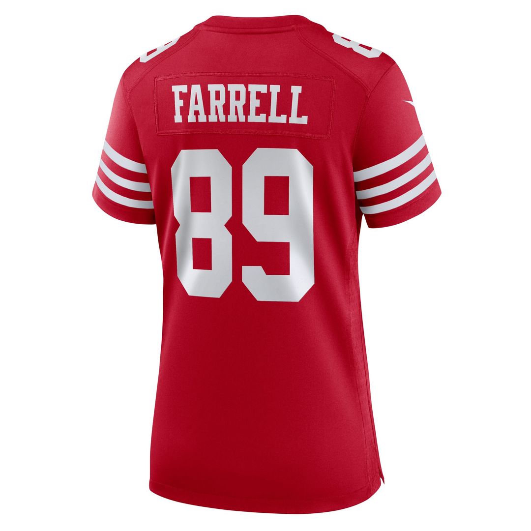 Luke Farrell San Francisco 49ers Nike Women's Team Game Jersey - Scarlet Official NFL Team Apparel Football Fan Gear