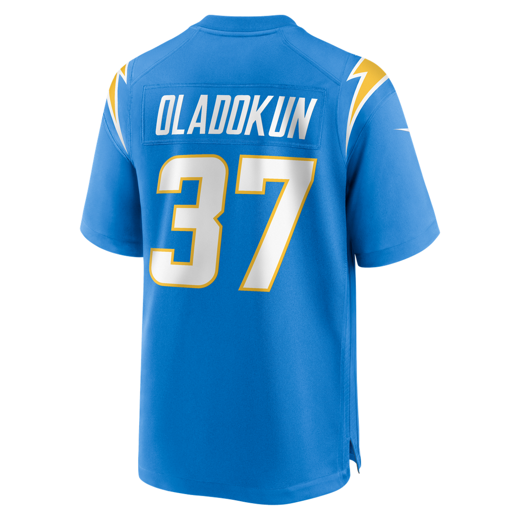Jordan Oladokun Los Angeles Chargers Nike Team Game Jersey - Powder Blue Official NFL Team Apparel Football Fan Gear