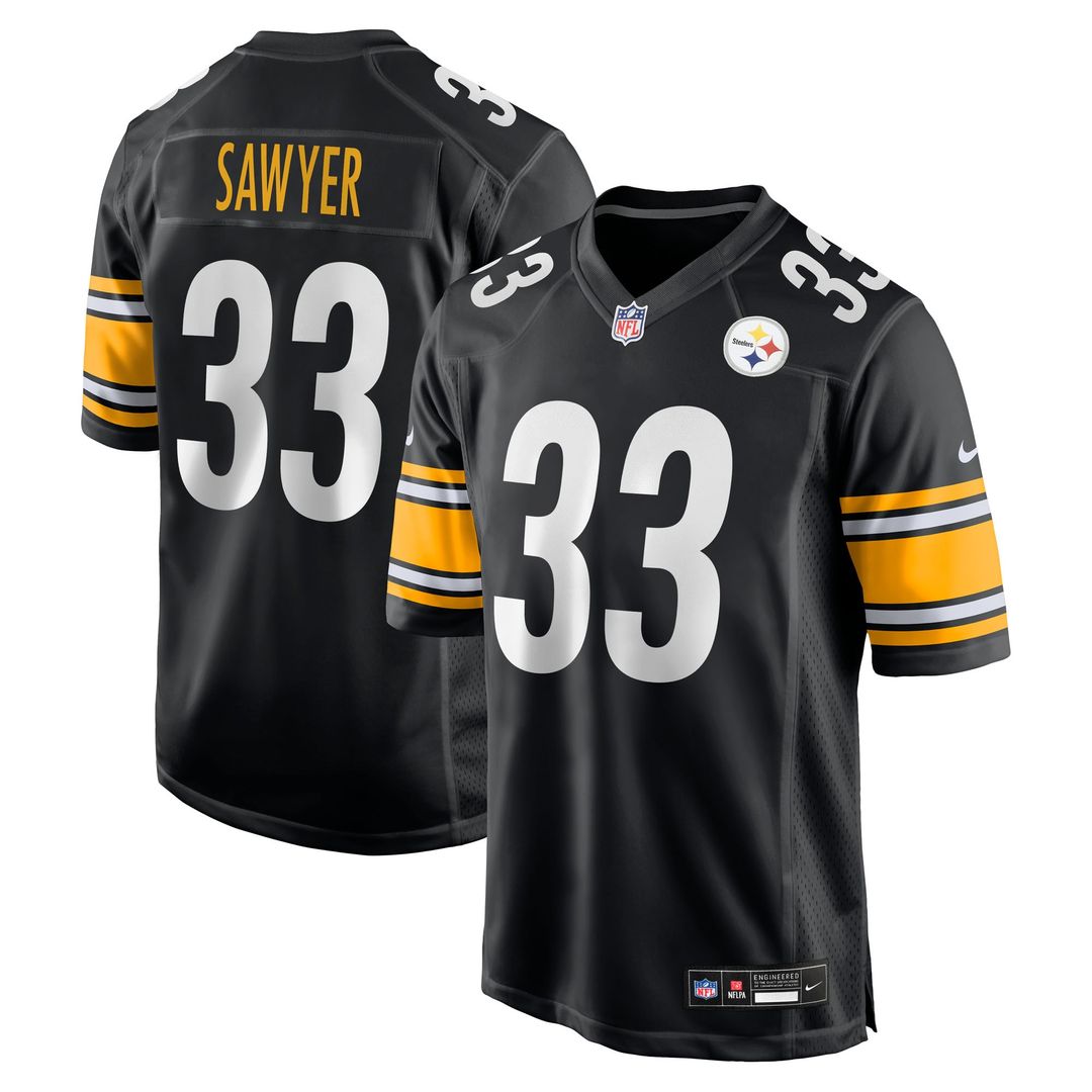 Jack Sawyer Pittsburgh Steelers Nike Team Game Jersey - Black Official NFL Team Apparel Football Fan Gear