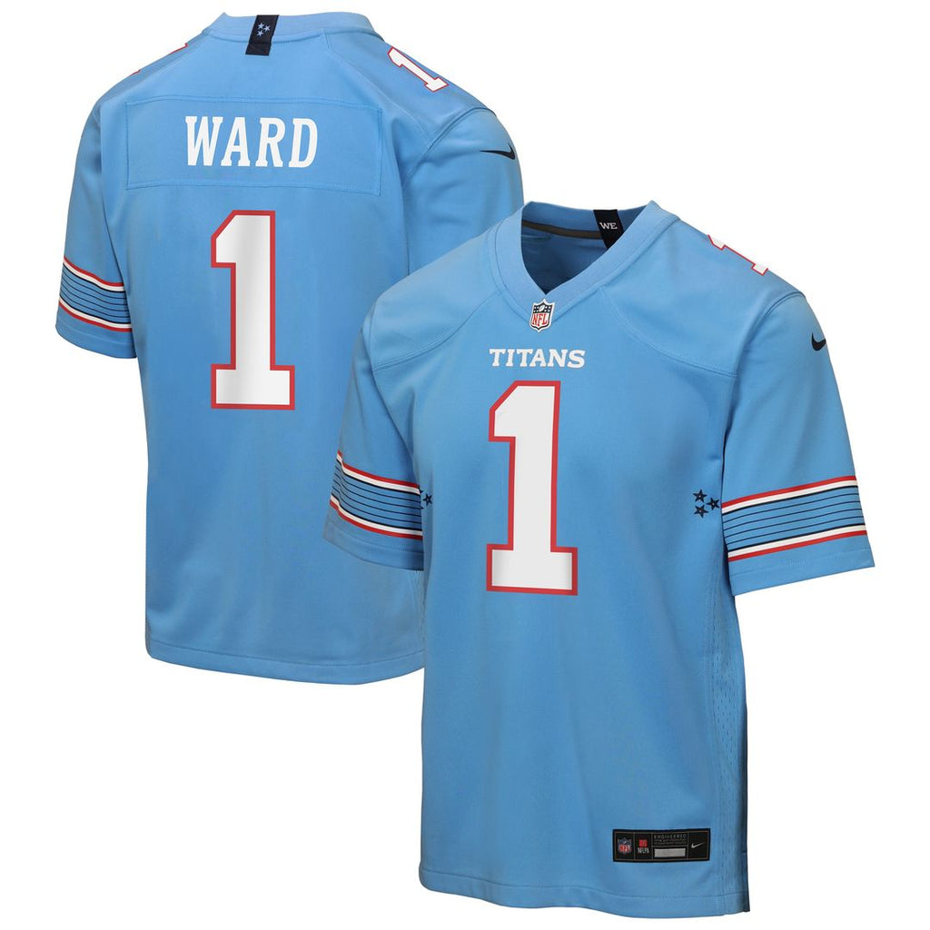 Cameron Ward Tennessee Titans Nike Youth Game Jersey - Light Blue Official NFL Team Apparel Football Fan Gear