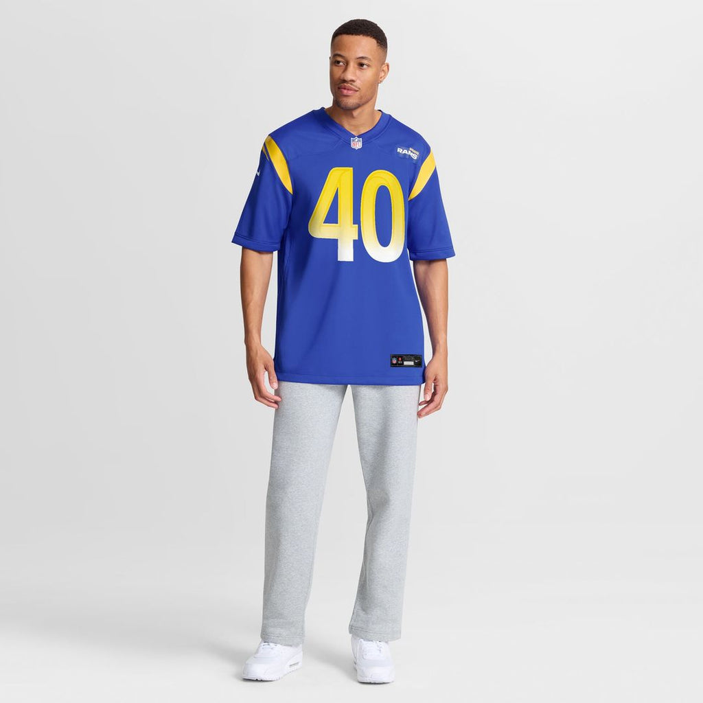 Jesse Luketa Los Angeles Rams Nike Team Game Jersey - Royal Official NFL Team Apparel Football Fan Gear