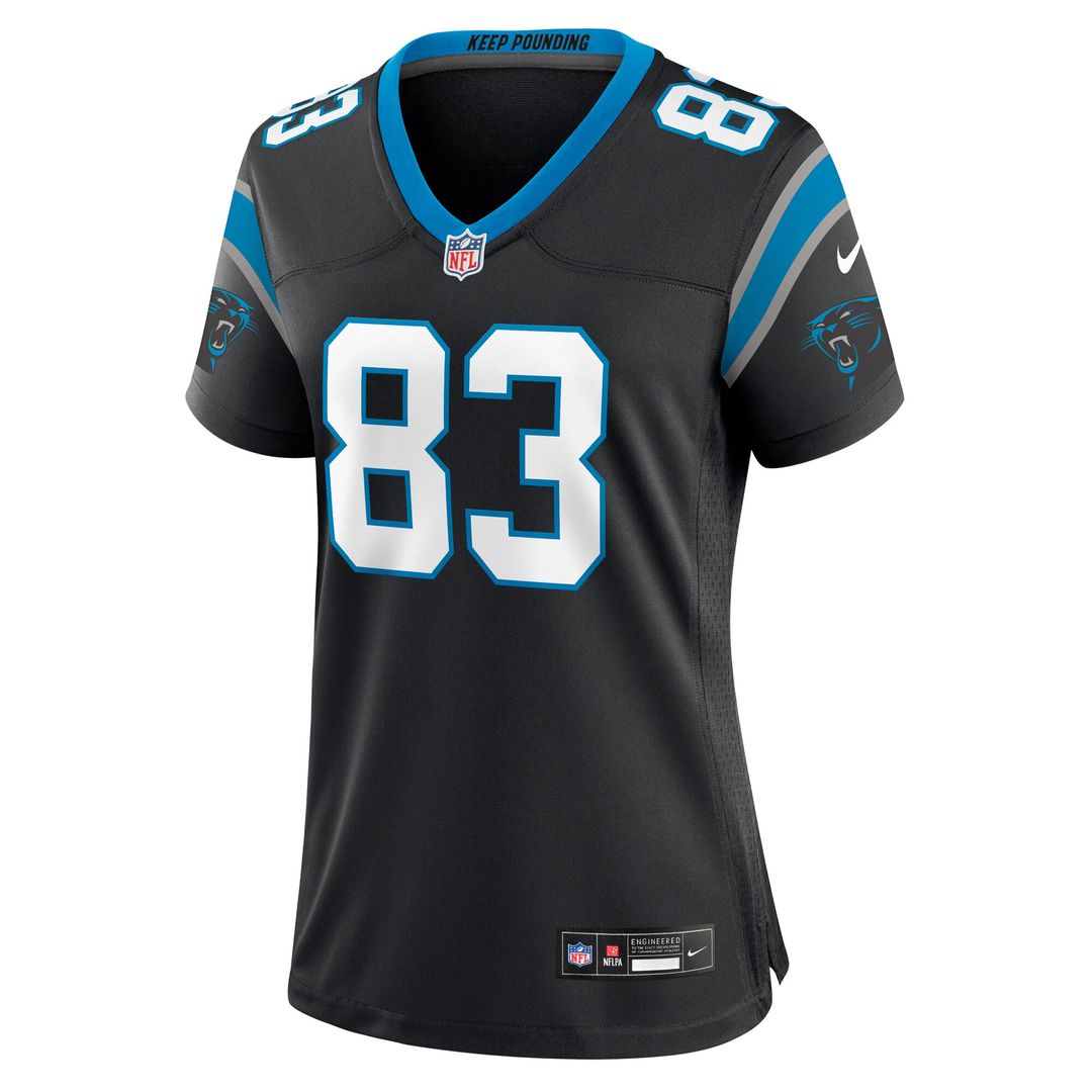 David Moore Carolina Panthers Nike Women's Game Jersey - Black Official NFL Team Apparel Football Fan Gear