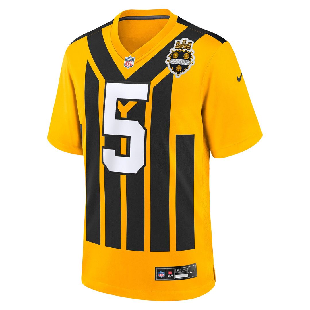 Jalen Ramsey Pittsburgh Steelers Nike Alternate 1933 Throwback Game Jersey - Gold Official NFL Team Apparel Football Fan Gear