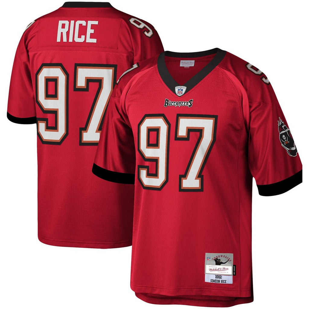 Simeon Rice Tampa Bay Buccaneers Mitchell & Ness Legacy Replica Jersey - Red Official NFL Team Apparel Football Fan Gear