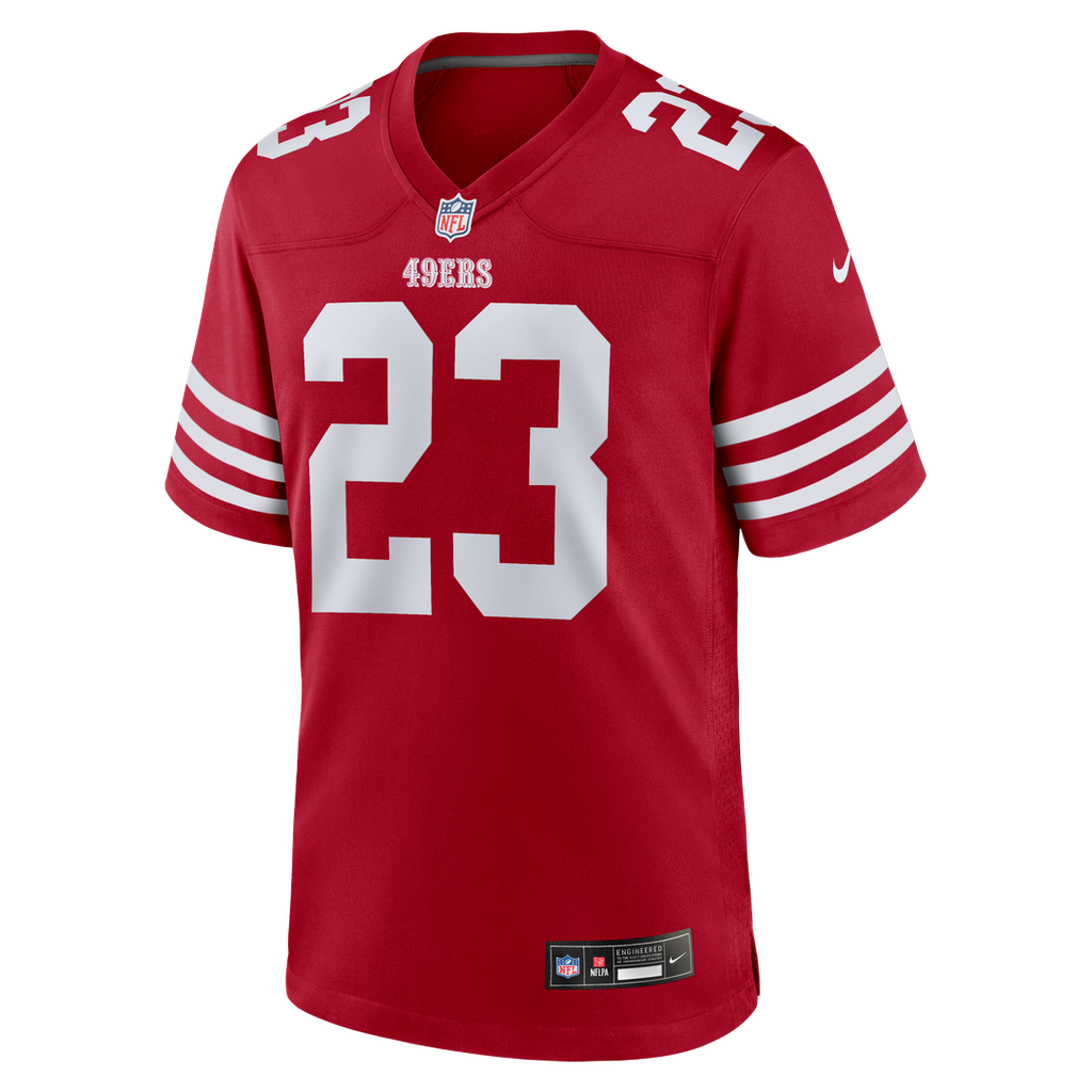 Christian McCaffrey San Francisco 49ers Nike Game Player Jersey - White Official NFL Team Apparel Football Fan Gear