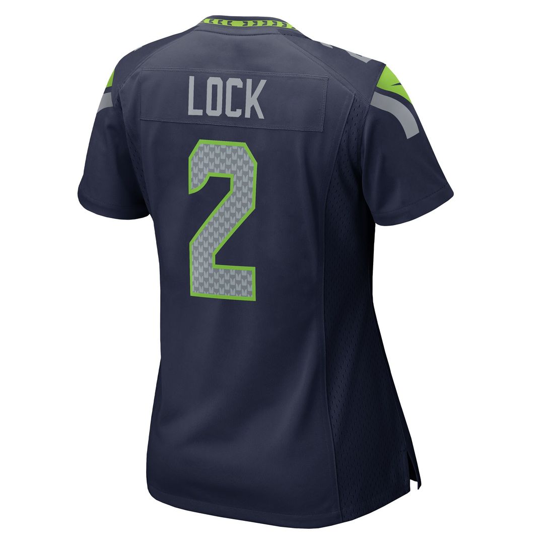 Drew Lock Seattle Seahawks Nike Women's Team Game Jersey - College Navy Official NFL Team Apparel Football Fan Gear
