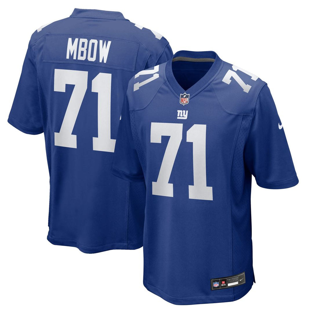 Marcus Mbow New York Giants Nike Team Game Jersey - Royal Official NFL Team Apparel Football Fan Gear